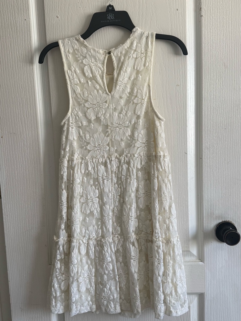 Speechless Ivory Lace Dress with Delicate Trim